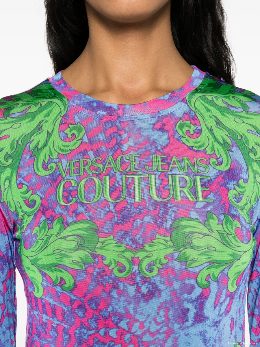 Affordable Animalier Versace midi Couture Couture Jeans Women dress 0422